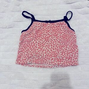 Brandy Melville pink cheetah print top